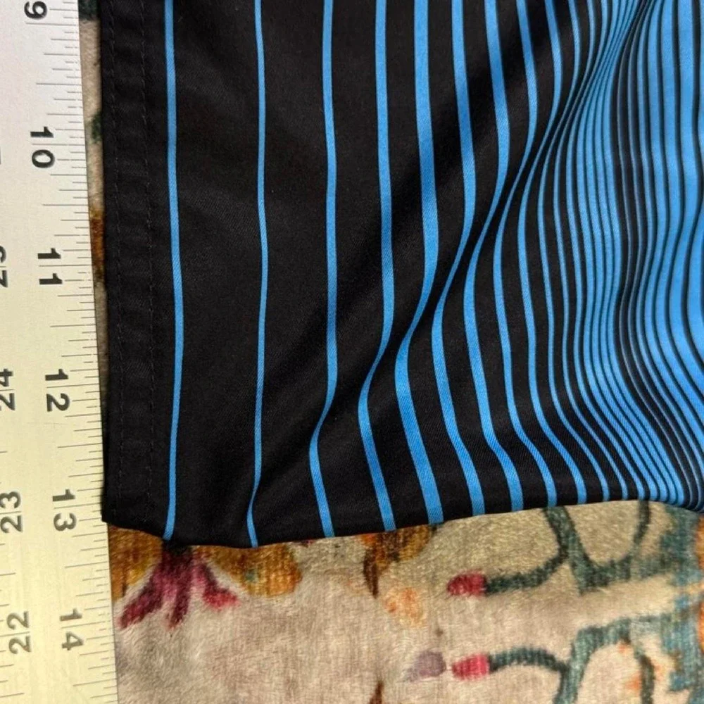 Honolua Honolulu Blue Board Shorts Mens 38 Y2K Striped Swim Trunks M1057HWI